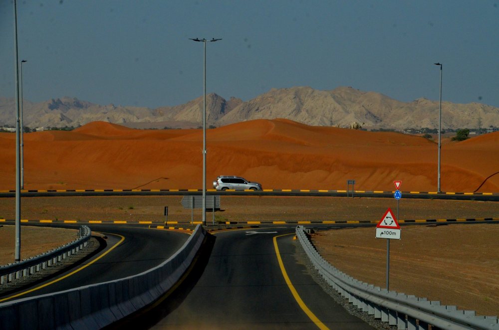 Wste an der Grenze zum Oman