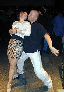 Salsa im Saal der KHG, Aachen: Christian und Martina