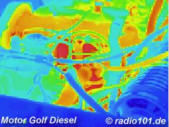 infrared image / thermographic photography / thermal picture: Automotor